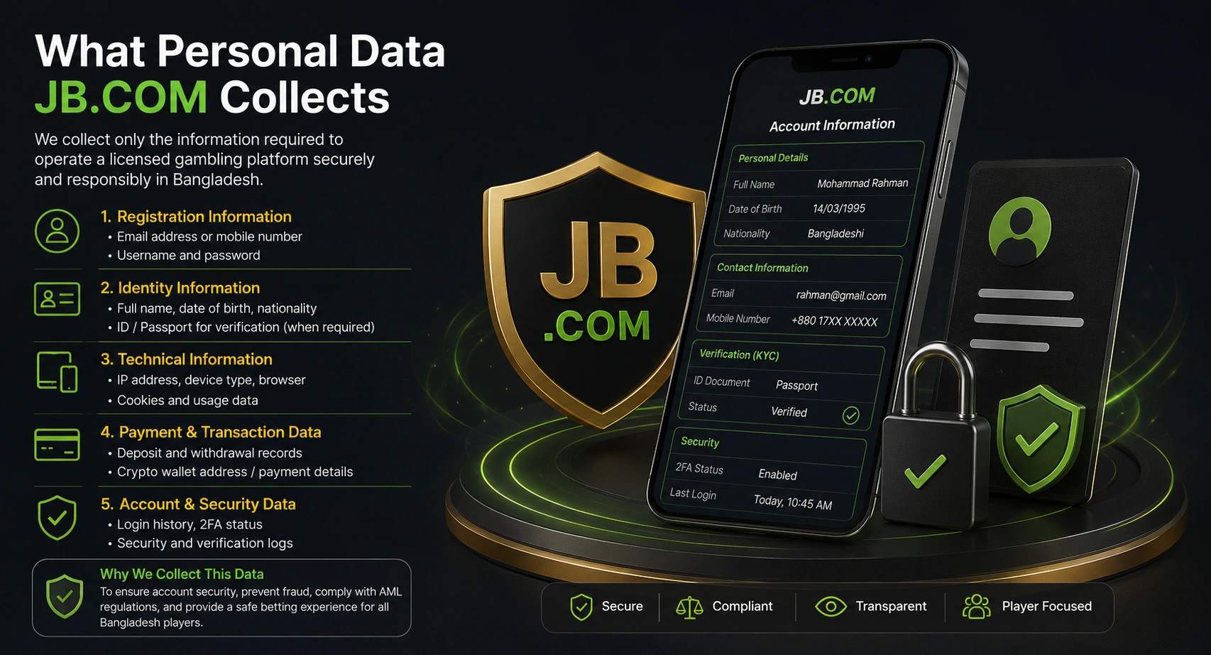 Account security tips after JB.COM registration for Bangladesh players